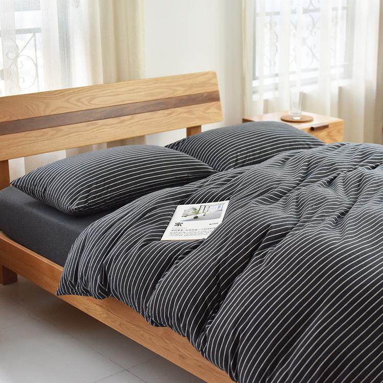 Muji Home Bedding In Malaysia Best Lazada 4pcs Lot Unstamped Cotton For Tianzhu 4 Pieces Striped Knitted