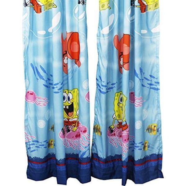 2 PC Menangkapku SpongeBob Celana Kotak Panjang Tirai Set-Internasional