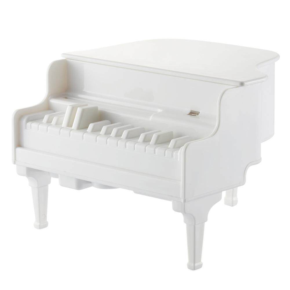 qooyonq Creative Piano UV Ultraviolet Sterilizing Automatic Toothpick Dispenser Case Holder (White) - intl