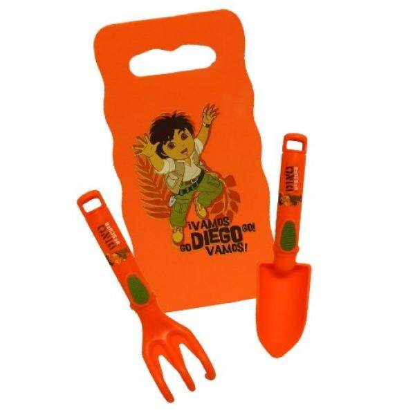 Almm Nickelodeon Diego Kombo Bungkus dengan Berlutut Alas/Trowel/Cultivator, DO8P3, Ukuran: Anak-anak-Internasional