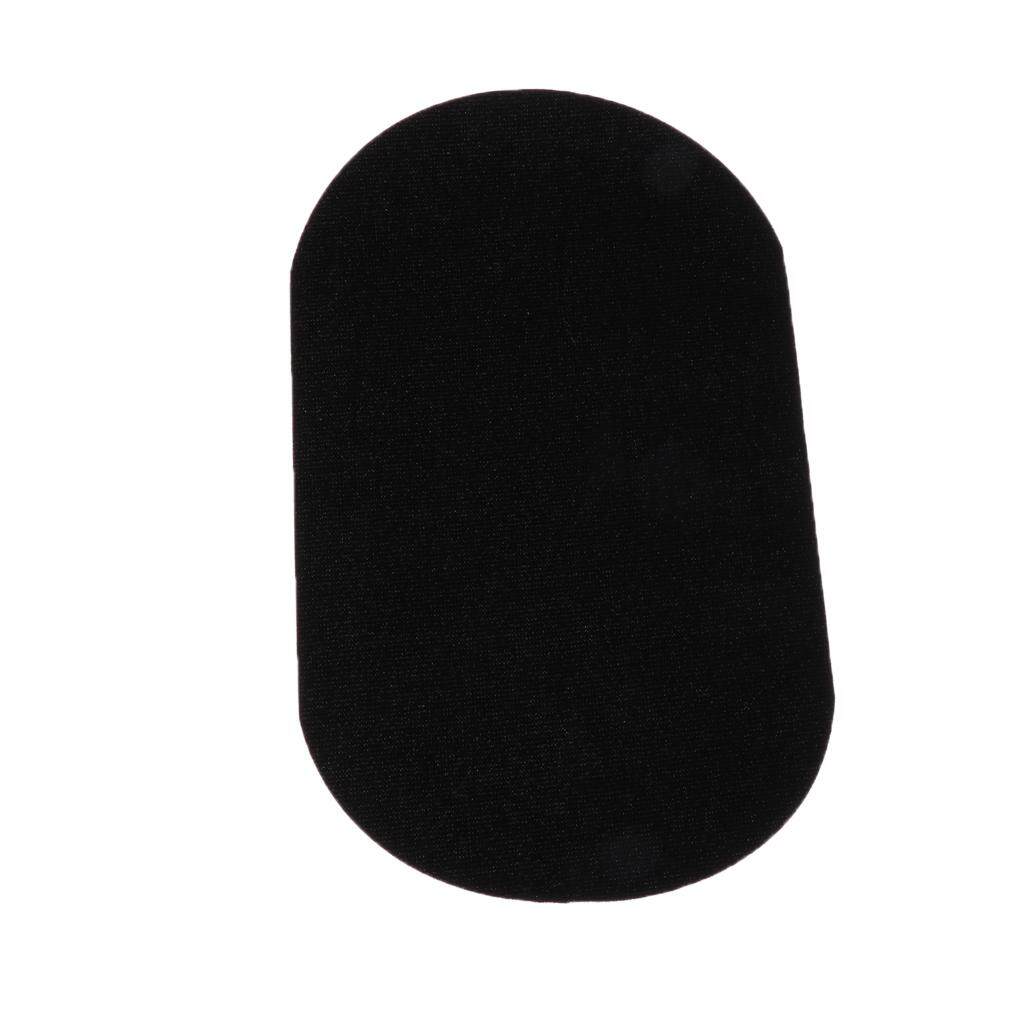 Magideal Pakaian Iron-On Stiker Perbaikan Jaket Memperbaiki Siku Lonjong Applique Hitam-Internasional