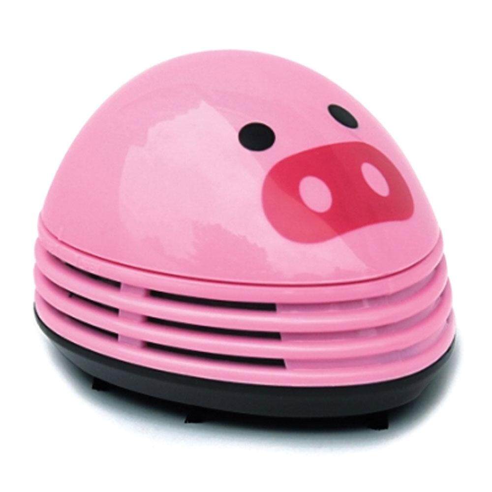 qooyonq Electric Desktop Vacuum Cleaner Mini Dust Cleaner Pink Pig Prints Design - intl