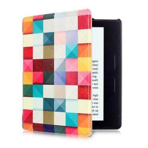 PU Kulit Lukis Pelindung Sarung dengan Otomatis Tidur Wake Hingga Fungsi untuk Kindle Oasis 6 Inch-Internasional