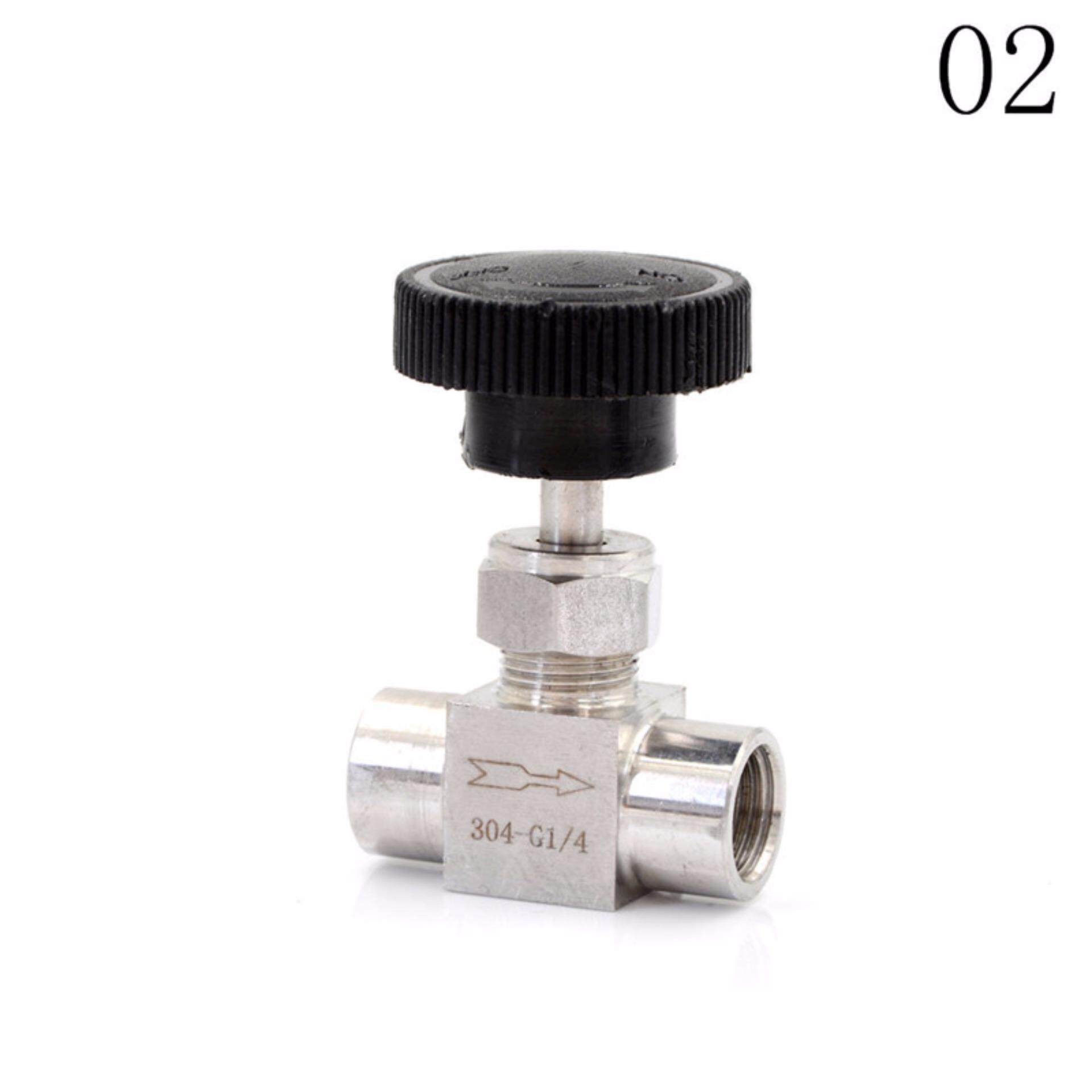 3/8. 16 Cm BSP Wanita Benang Anti Kontrol Aliran Shut Mati Katup Jarum Air Gas Minyak 1/4