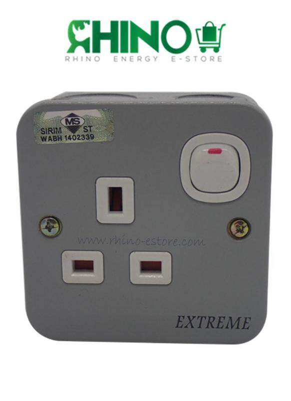 Exterme 1 gang metal clad switch socket outlet