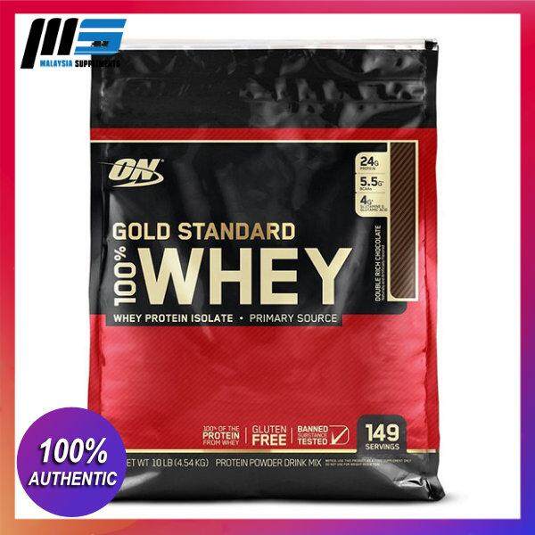 Optimum Nutrition Gold Standard 100% Whey, Double Rich Chocolate, 10lbs