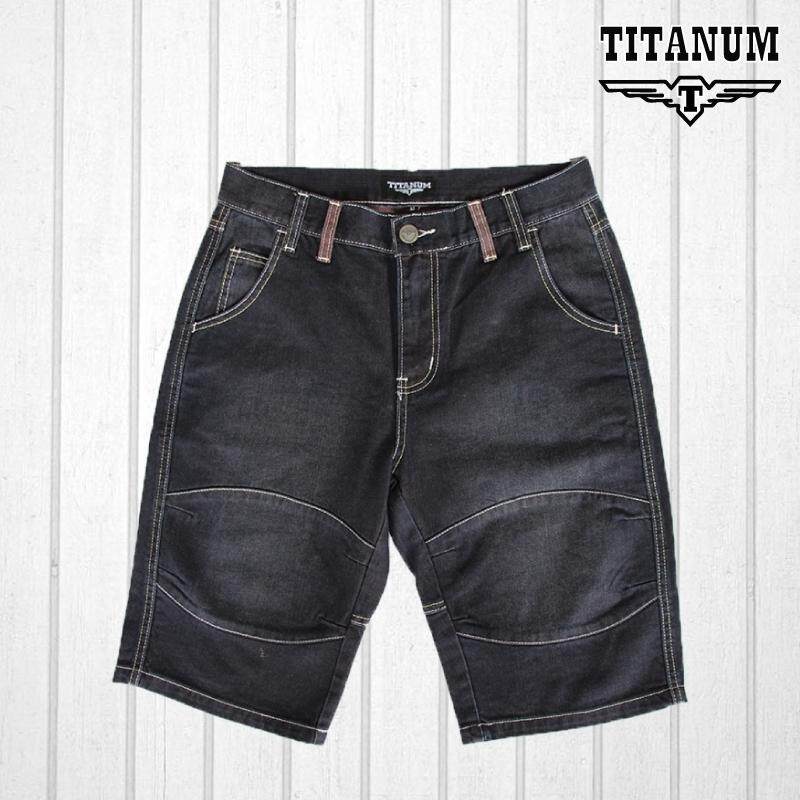 TITANUM BIG SIZE Fancy Short Blue Jeans TJSP502 (Blue)
