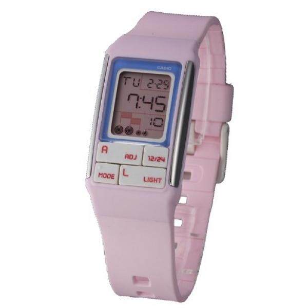 Womens Casio LDF51-4ALds Retro Digital Square 50m WR,EL backlight Daily alarm , - intl