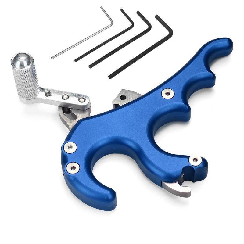 4 Finger Grip Caliper Arrow Release Aids for Compound Bow Hunting Archery Shoot