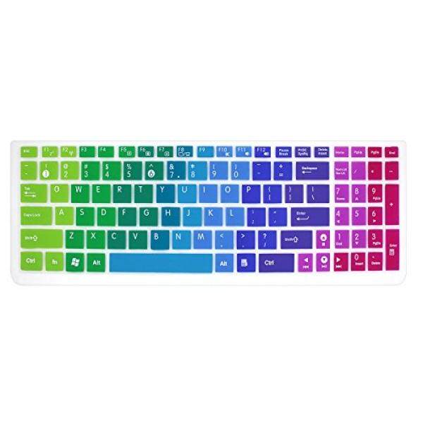 Silicone Keyboard Cover Skin for 15.6 inch ASUS GL552VW K501UX K501LX K501UW F554LA F555LA F555UA F556UA P2540UA GL502VS GL752VW UX501VW X540LA X550ZA Q503UA Q552UB X540SA R556LA N551JQ (Rainbow) - intl