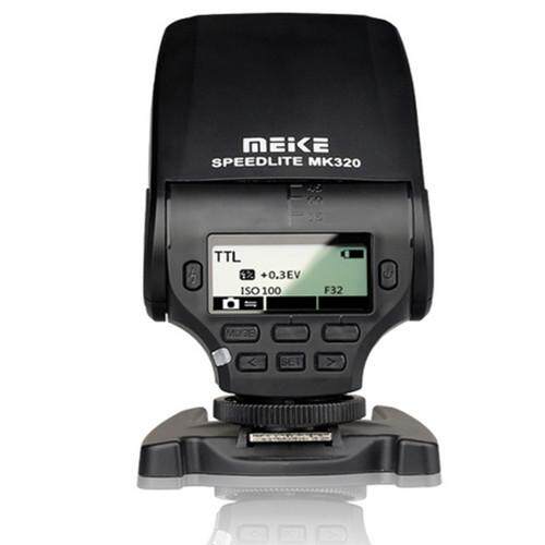 Meike MK-320 TTL Flash Speedlite untuk Sony A7 A7R A7S A7 II A77 II A6000 NEX-6 A58 A99 RX1 RX1R RX10 hitam