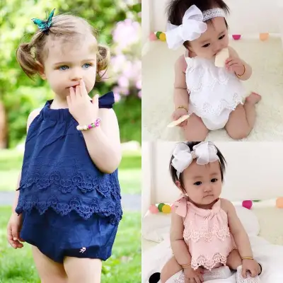 Newborn Infant Baby Girl Bodysuit Floral Romper Jumpsuit Outfits Sunsuit Clothes (2)