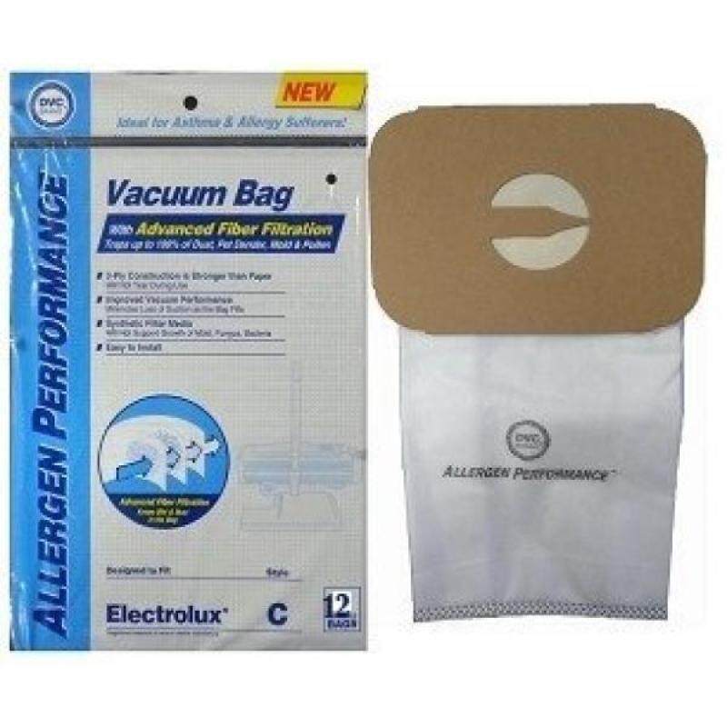 Aerus Electrolux Type C HEPA Certified Cloth Upright Vacuum Bags, 12