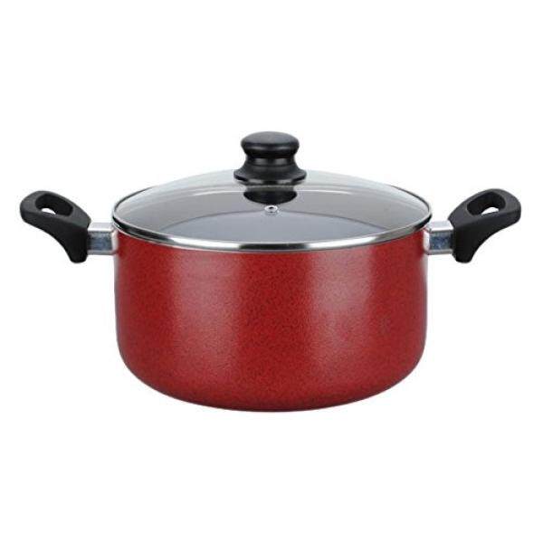 Aramco SG-R602C 6 Quart Aluminium Oven Belanda, Besar, Merah-Internasional