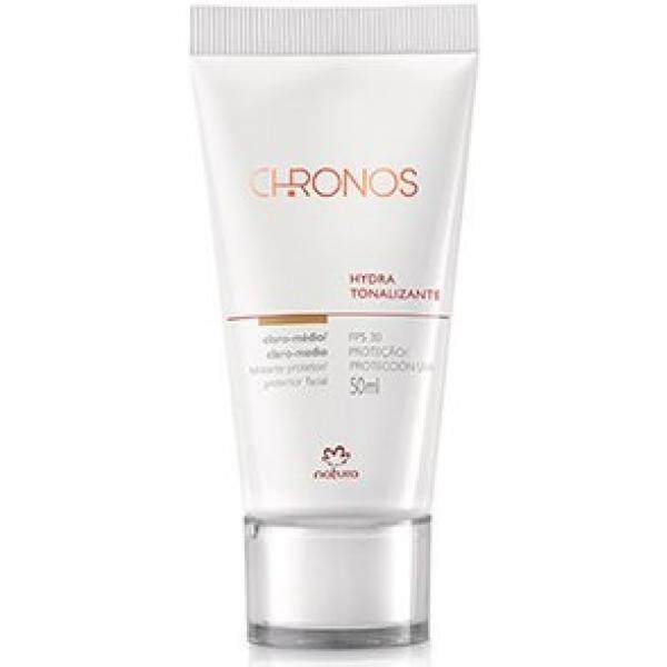 Linha Chronos (Hydra) Natura - Tonalizante Hidratante Facial Medio Escuro FPS 30 (50 Ml) - (Natura Chronos (Hydra) Collection - Moisturizing Facial Toner Medium Dark SPF 30 (1.69 Fl Oz.))
