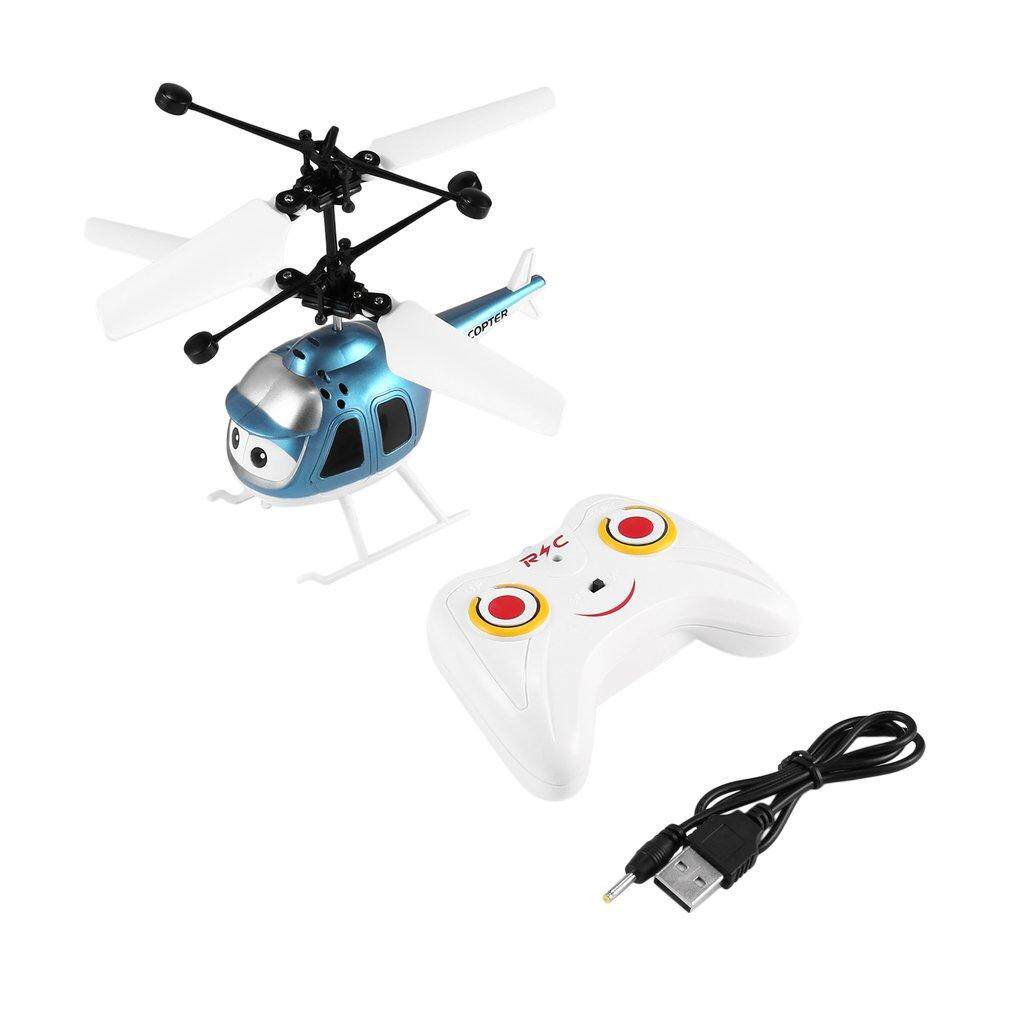 ERA RC Flying Toy Mini RC Infrared Induction Helicopter Aircraft Toys for Kids Blue