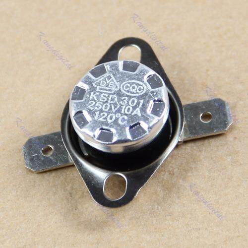 KSD301 120°C Normal Close NC Temperature Controlled Switch Thermostat 250V 10A - intl