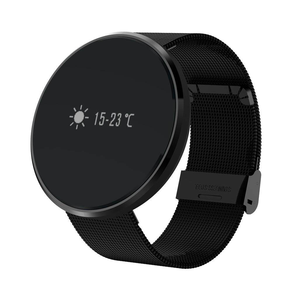 Bakeey CF006 0.96 Inch OLED Blood Pressure Oxygen IP67 Heart Rate Smart Wristband For iPhone Samsung Black