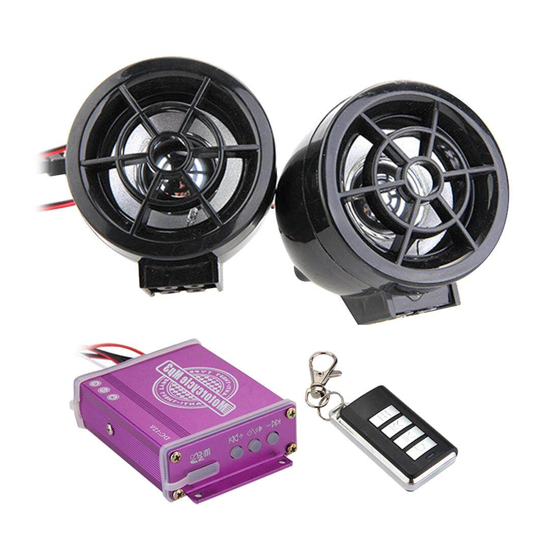2 Pcs Motor Universal Anti-Air Alarm Audio Sistem, Dukungan Kartu TF MP3 FM-Internasional