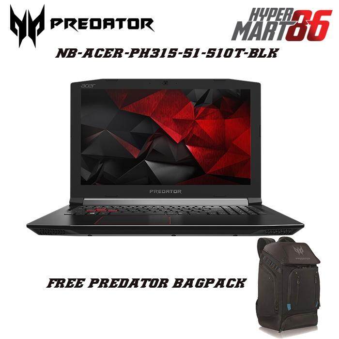Acer Predator Helios 300 PH315-51-510T Gaming Notebook (15.6/I5/4GB/1TB+128GB/GTX1060 6GB)