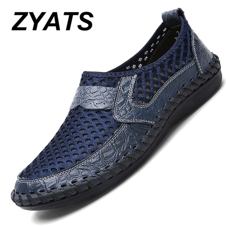ZYATS รองเท้าผ้าใบลำลองสำหรับสุภาพบุรุษรุ่นใหม่รองเท้าใส่สบายรองเท้าหนังในฤดูร้อนรองเท้าบูทยุโรป Stye ขนาดหนารองเท้าแตะขนาดใหญ่ 38-48 ราคา 429 บาท*ส่งฟรี