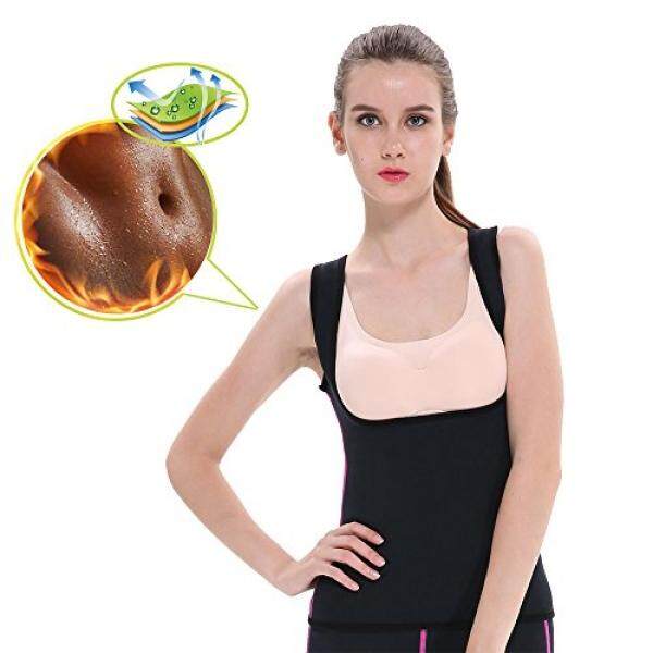 GoldFin Neoprene Vest Sauna Top Cami Suits for Weight Loss Black Hot Sweat Slimming Suit Body Shaper Tummy Control No Zipper for Women BS012 - intl