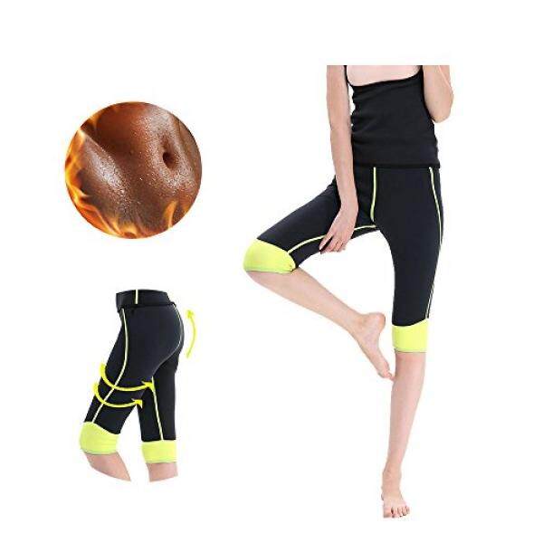 GoldFin Sweat Leggings Neoprene Wetsuit Pants Stretchable Tummy Control Capris Pocket Long Slimming Thermo Hot Body Shapers For Weight Loss BS001 by - intl