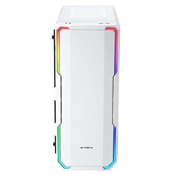 BitFenix Enso White, ATX Case Tempered Glass, Alchemy 3.0 Addressable Asus AURA SYNC RGB with Controller BFC-ENS-150-WWWGK-RP Malaysia