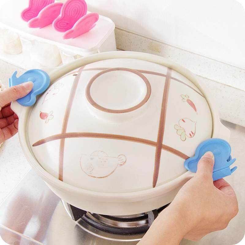 7cm x 5cm Butterfly Kitchen Silicone Insulation Board With Magnet Oven Thickening Protection Holding Bowl - intl