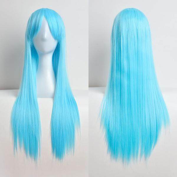 Jual Seksi Modis 80 Cm Teguran Panjang Lurus Teguran Cosplay Pesta Kostum Rambut A2 A3 Rowellshop-Internasional