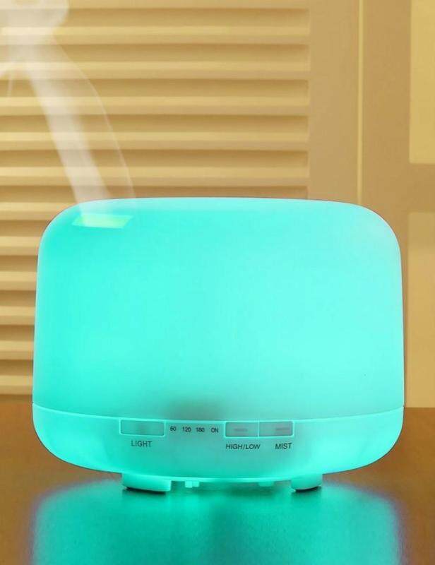 binwu Aromatherapy Essential Oil Diffuser 500ml Cool Mist and Humidifier with Warm White LED Lights for Home Office and Spa Singapore