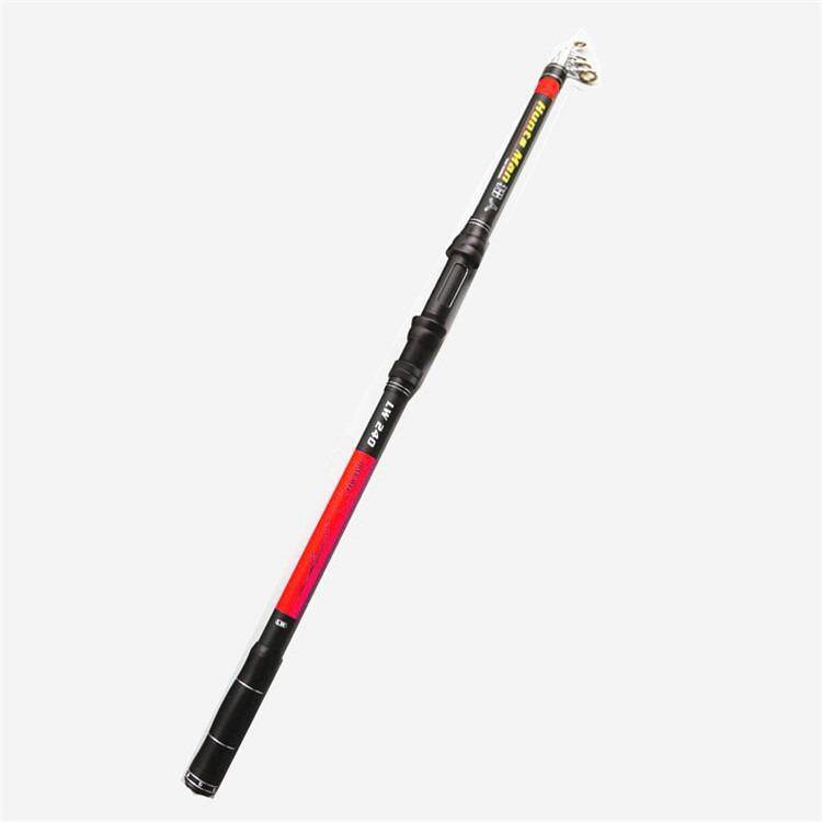 Sam Karbon Kail Pancing Joran 3.6 M Teleskopik Portabel Batang Putar Pancing Ikan Tangan Memancing Batang Laut (3.6 Meters)-Intl