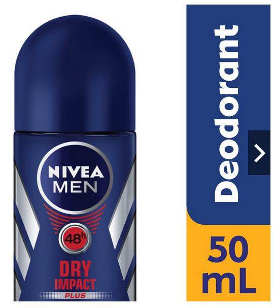 NIVEA FOR MEN Nivea For Men Deo Dry Impact Rollon 50ML