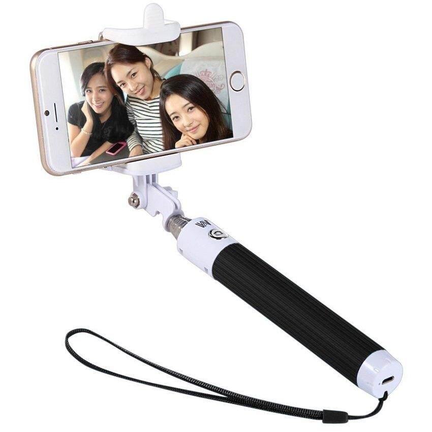 Stretch Bluetooth Selfile Camera Monopod with 270 Degrees (Whiteand Black) (Intl) - intl