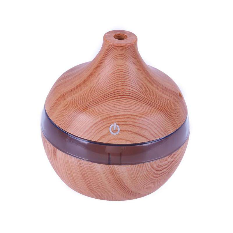 USB 300ml 2W Humidifier Purifier Wood Grain LED Essential Oil Diffuser Singapore