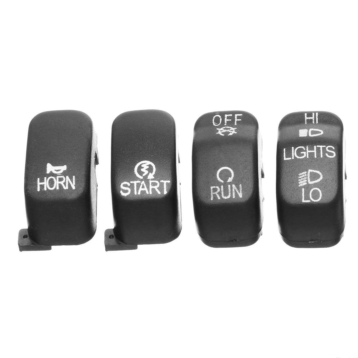 10 Pcs Tangan Pengendali Sakelar Perumahan Sarung Tutup Set untuk 2014-2017 Harley Touring (Hitam)-Internasional