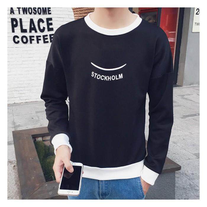 [Pre-Order] JYS Fashion Korean Ulzzang Style Men Sweater Collection-233-T02 (Black) (ETA: 2022-11-30)