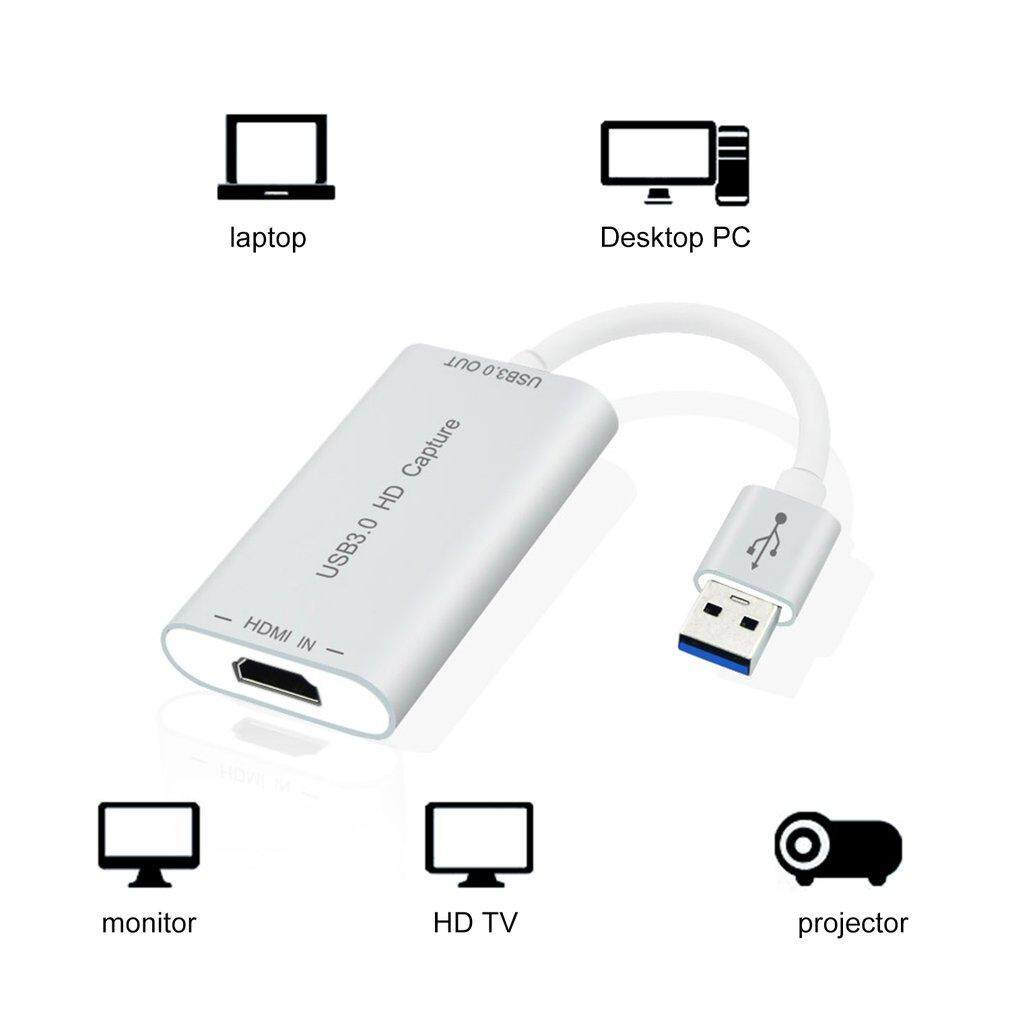 Goft Kecepatan Tinggi USB3.0 HD Capture USB 3.0 untuk Adaptor HDMI Video Capture Perangkat Abu-abu Silver