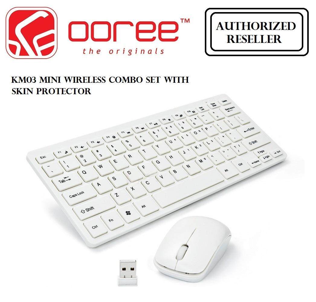 GENUINE MINI KM03 WIRELESS KEYBOARD & MOUSE COMBO SET WITH SKIN PROTECTOR Malaysia