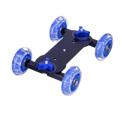 Tabletop Mobile Rolling Sliding Dolly Stabilizer Skater Slider Magic Arm DSLR Camera Rail Stand Photography Car For GoPro 8 7 6 5 4 3+