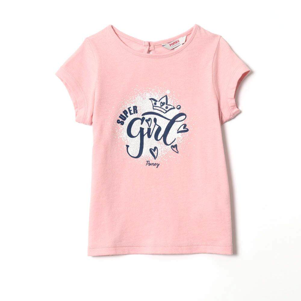 PONEY SUPERGIRL TEE (PINK)