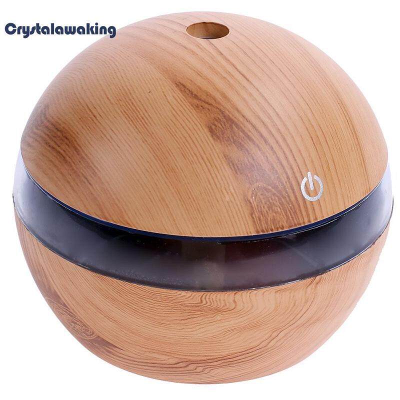 Bảng giá 200ml Wooden Ultrasonic Humidifier 7 Color LED Light Diffuser Air Purifier - intl