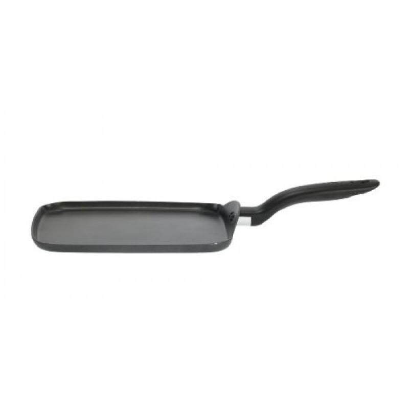 T-fal B16713 Initiatives Nonstick Inside and Out Square Griddle Cookware, 10.25-Inch, Grey - intl Singapore