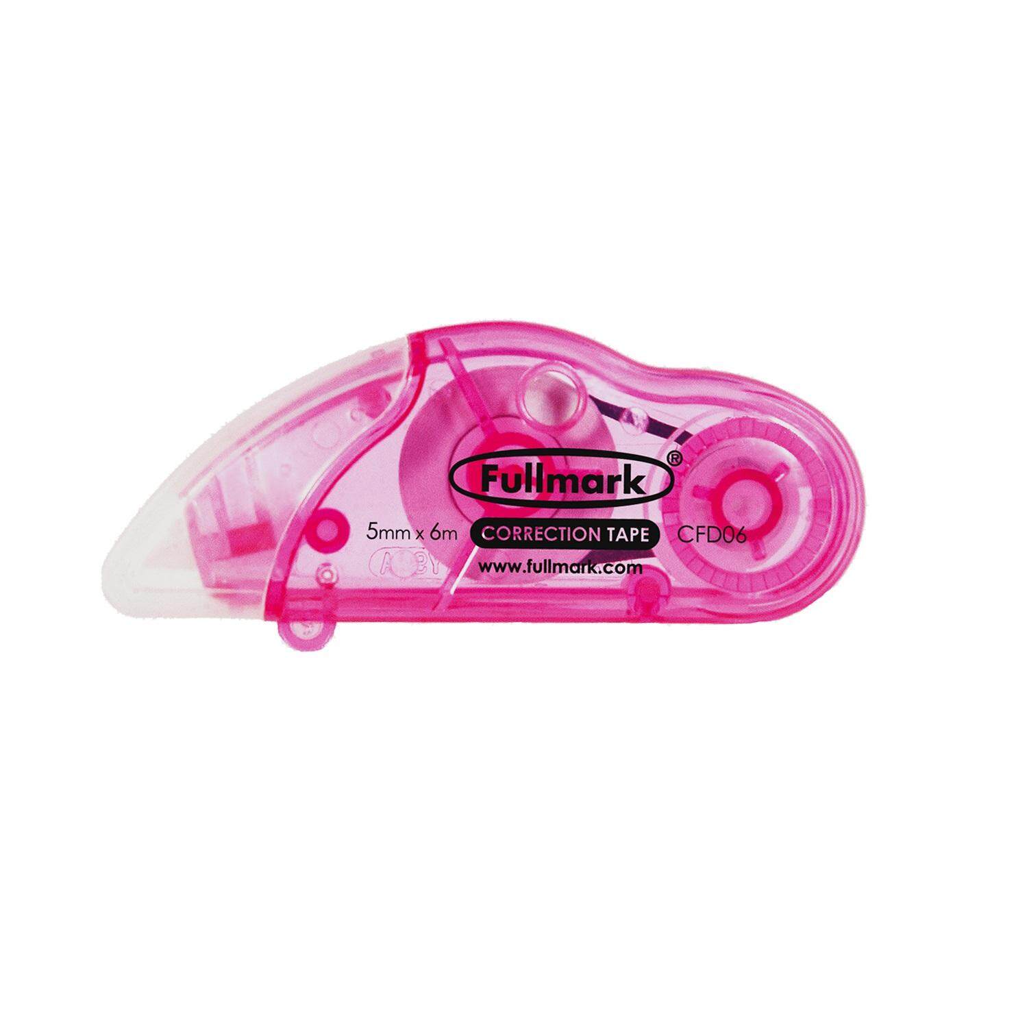 Fullmark Correction Tape , 2 pack (2 x Pink) (Model D)
