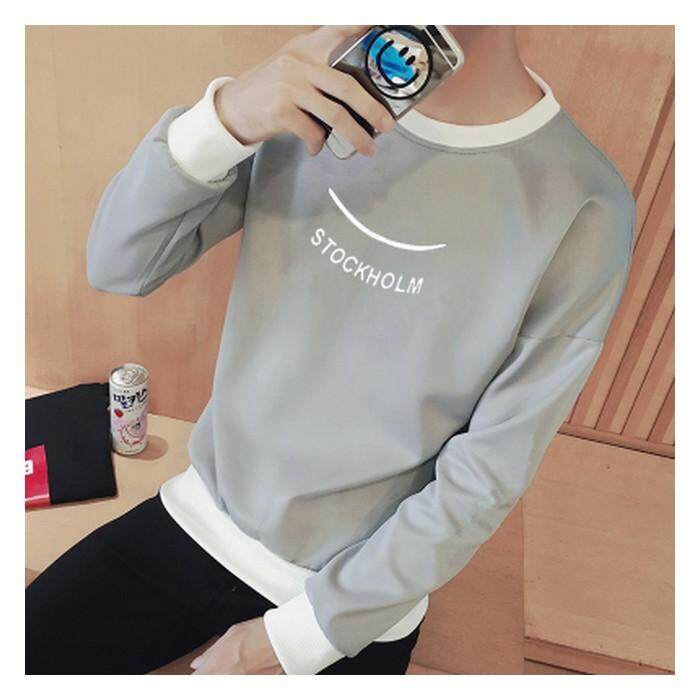 [Pre-Order] JYS Fashion Korean Ulzzang Style Men Sweater Collection-233-T02 (Grey) (ETA: 2022-11-30)