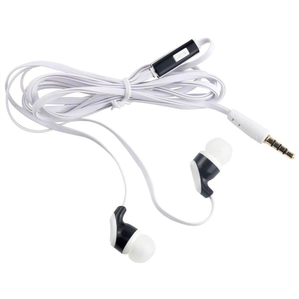 Yuwen 3.5mm Mie Datar Bentuk Yg In-Ear Earphone Headphone dengan Kabel TPE dan Silicone Earcap (Pink, 1.2 M)-Intl