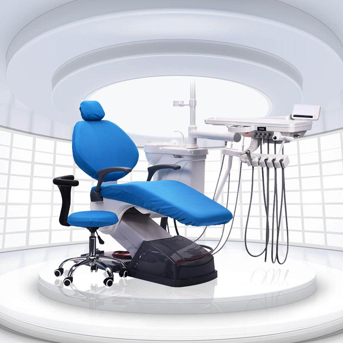 Dental Unit Sarung Kain Kursi Dokter Gigi Pelindung Sleeves Bisa Dicuci 1 Set (4 Pcs/set)-Internasional
