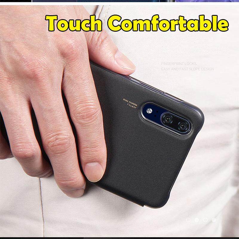 Huawei P20 / P20 Pro Case Pu Luxury Leather Flip Cover Full Protection Smart Window View Phone Case