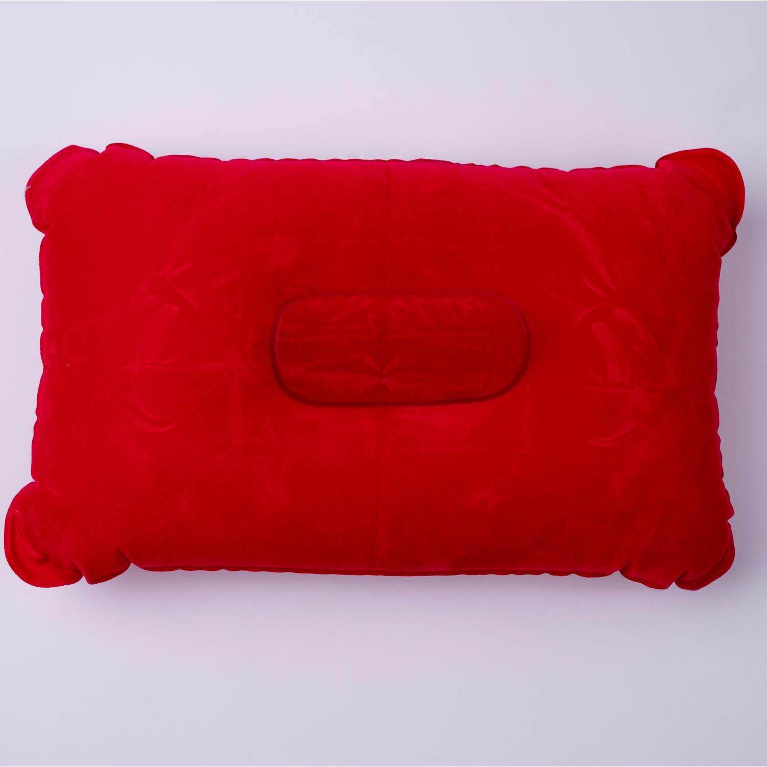 Kedai Harmain New Arrival Portable Inflatable Flocked Travel Pillow