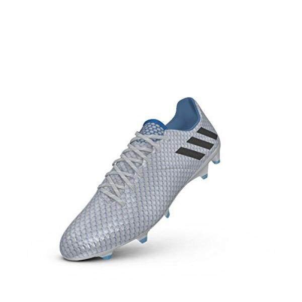 Adidas Messi 16.1 FG Perak/Hitam/Biru Sepak Bola Sepatu 8.5-Internasional